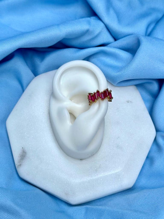 EARCUFF BAGUETTE ROSE