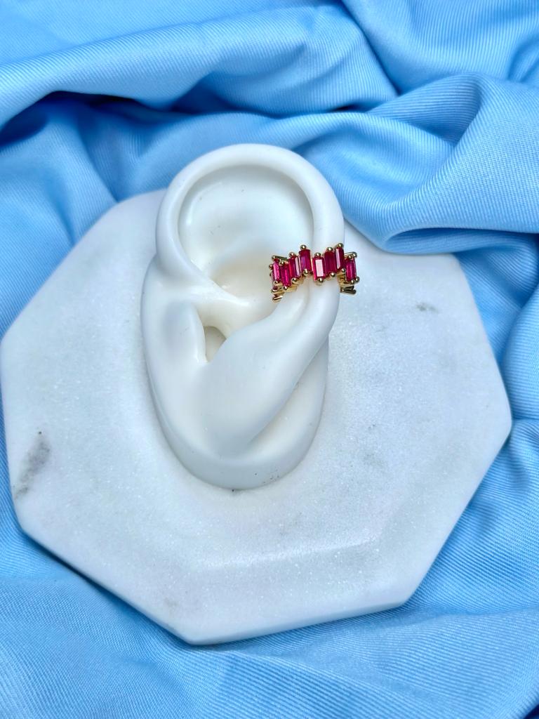 EARCUFF BAGUETTE ROSE