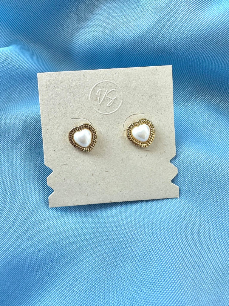 MAXI PEARL HEART EARRINGS